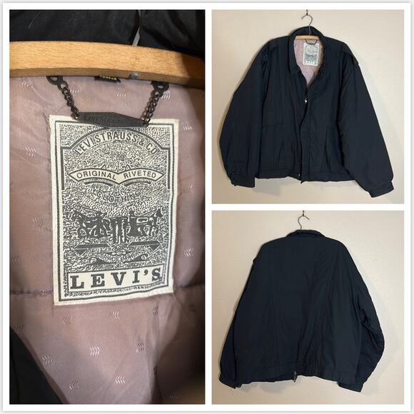 Levi’s Black Puffer Jacket X-Large-Excellent Condition Heavy - Picture 2 of 9